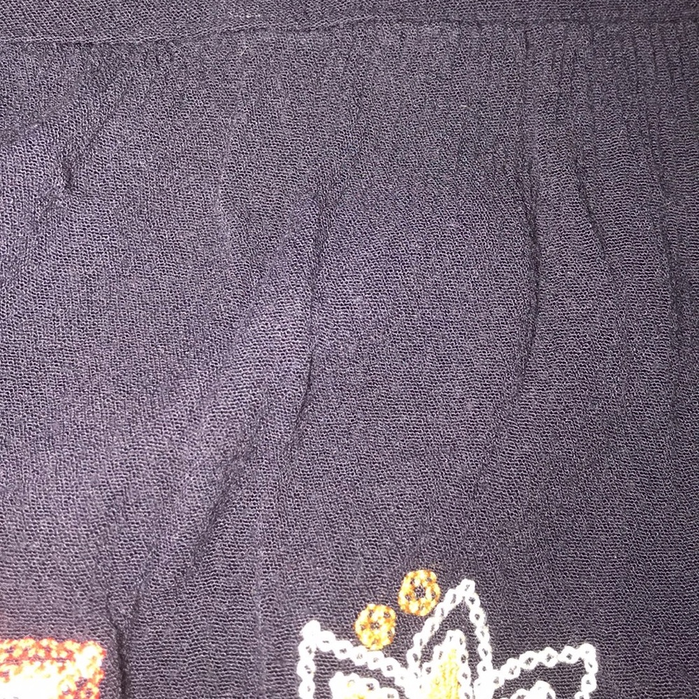 Navy patterned blouse - Picture 3 of 3